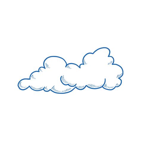 Hand drawn cloud. Doodle style. 4473694 Vector Art at Vecteezy