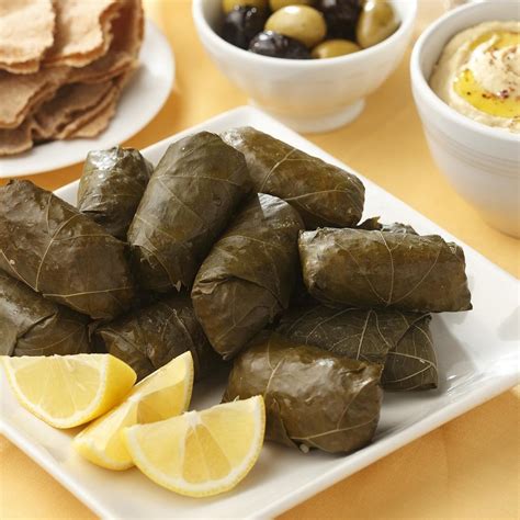 Lamb & Rice Stuffed Grape Leaves Recipe - EatingWell