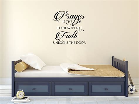 Prayer Is The Key Decal - Prayer Is The Key Decor - Prayer Wall Decal ...