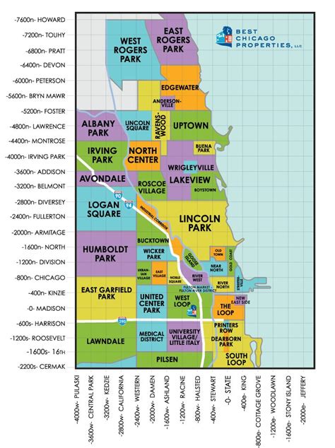 Map of Chicago neighborhoods - Neighborhoods in Chicago map (United ...