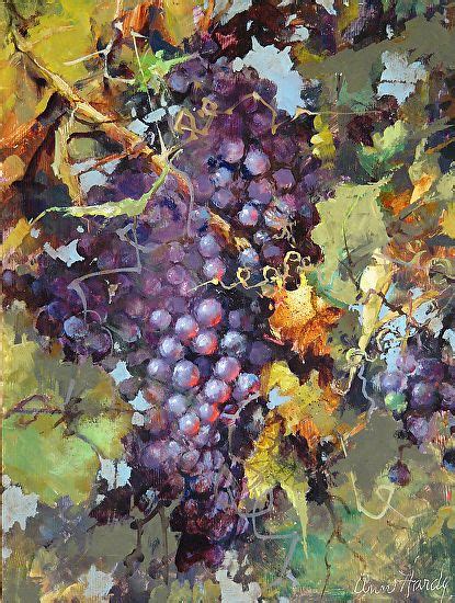 Grapes on the Vine Oil Painting Ann Hardy | Grape painting, Fruit ...