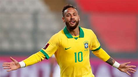 Neymar Jr Reacts After Leading Brazil to a 2-0 Win Against Ecuador in ...