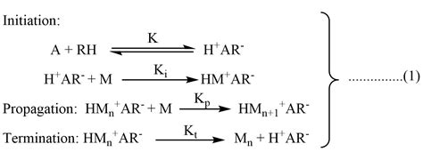 Cationic Polymerization: An Easy Mechanism and Kinetics - Chemistry Notes