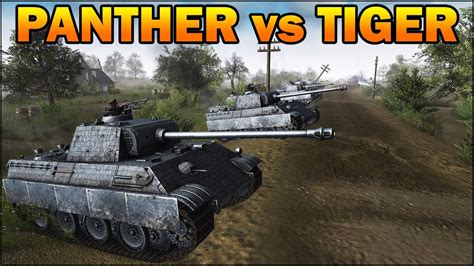 20 TIGERS vs 20 PANTHERS - German Tanks Duel - Men of War Assault Squad ...