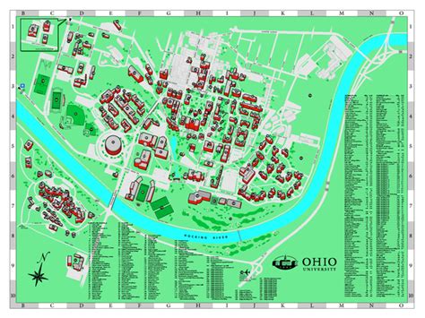 Campus map | Ohio university, Ohio, Athens ohio