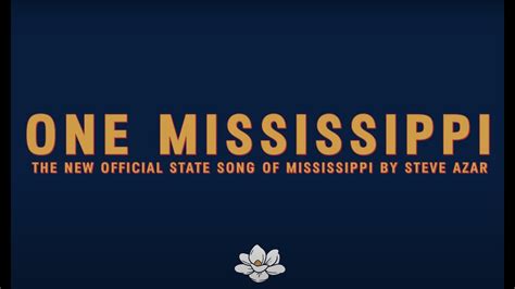 Steve Azar - "One Mississippi" (Official State Song of MS) Cameo ...