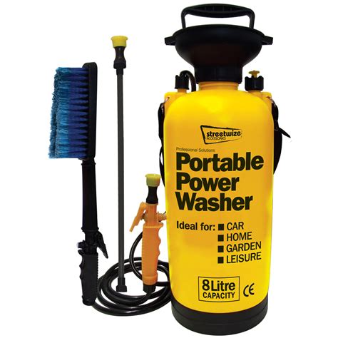 8L Portable Pump Action Pressure Washer Car Wash Cleaning Water Spray ...