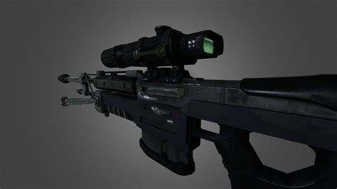 Halo Reach SRS99 Sniper Rifle - 3D model by Caitlin Harper ...