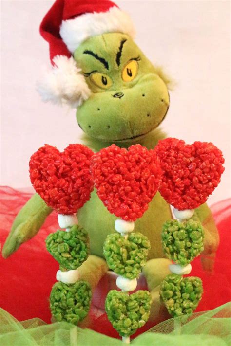 Grinch Hearts Rice Krispie Treats | Recipe | Grinch heart, Rice krispie ...