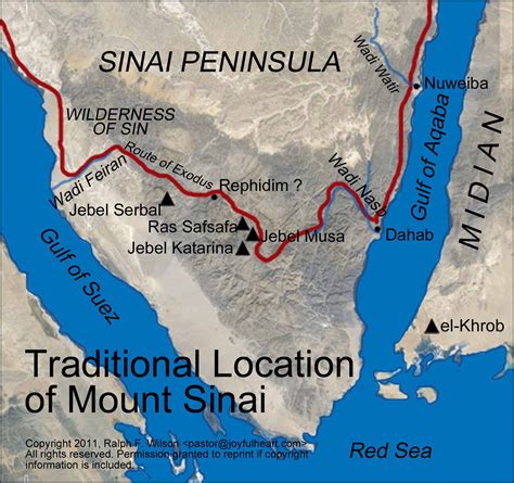 Appendix 2. The Route of the Exodus. Moses Bible Study