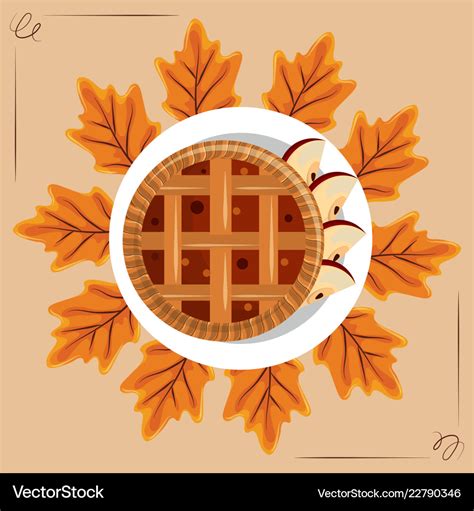 Thanksgiving day food Royalty Free Vector Image