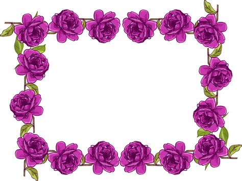 Free Purple Flower Border Png, Download Free Purple Flower Border Png ...