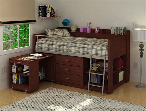 Wooden Loft Bed with Desk: Most Recommended Space-Available Furniture ...