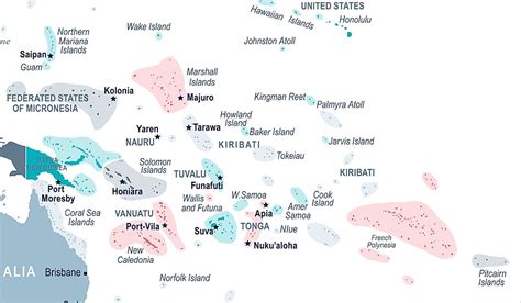 Which Island Countries Are Located In The Pacific Ocean? - WorldAtlas