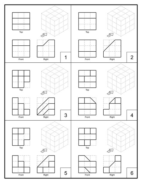 Orthographic Projection Exercises With Answers