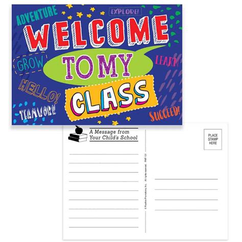 Welcome To My Class Postcards | Positive Promotions