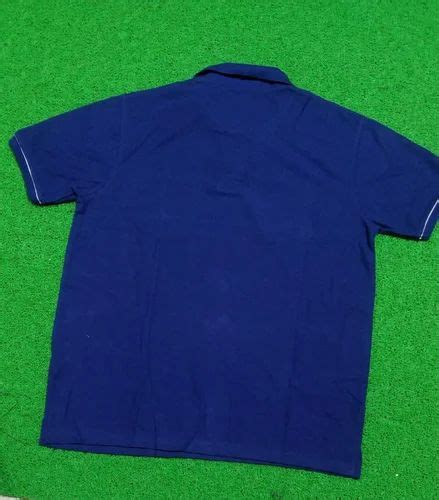 Cotton Plain Mens Blue Collar T Shirt at Rs 328/piece in Kolhapur | ID ...