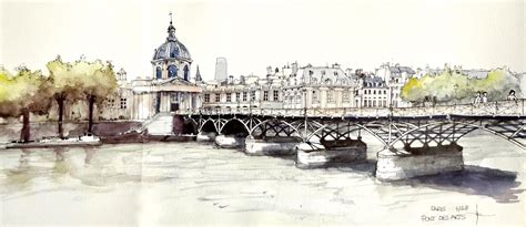 PARIS Le Pont des Arts | par CROQUISNEUR | Pont des arts, Le pont des ...