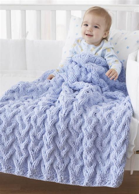 15 Cable Knit Baby Blanket Patterns - The Funky Stitch