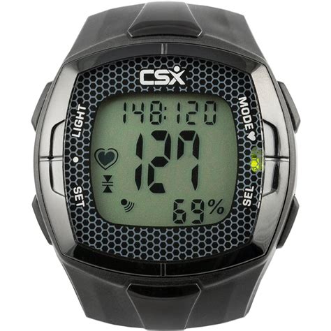 CSX Heart Rate Monitor Watch with Chest Strap, HRM C536X, Black: Amazon ...