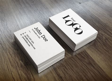 Realistic Business Card MockUp | GraphicBurger