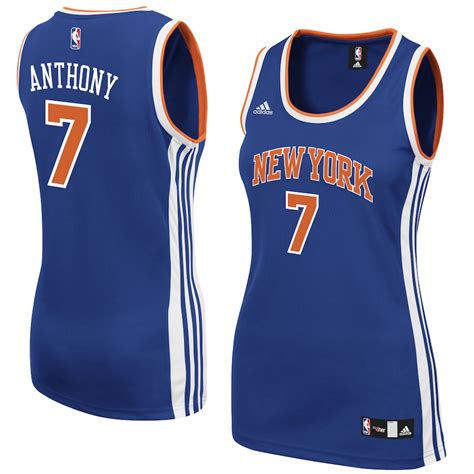 adidas Carmelo Anthony New York Knicks Women's Royal Road Replica Jersey