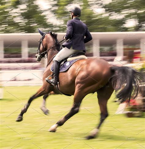 Horse jumping competition stock photo containing active and animal ...