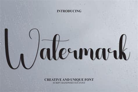 Watermark Font Download Free - Icon Fonts