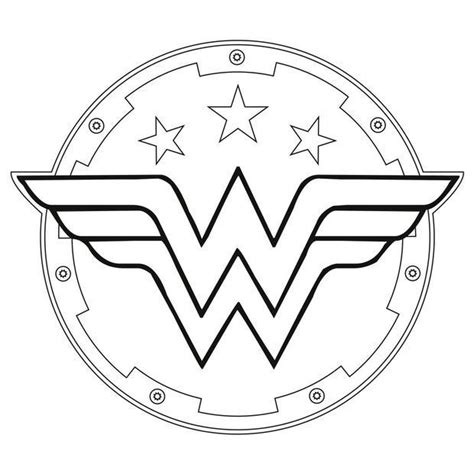 Wonder Woman Logo Coloring Pages at GetColorings.com | Free printable ...