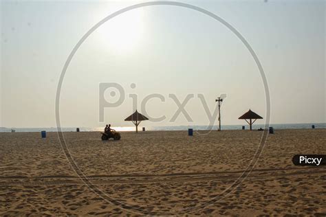 Image of sunset and water sports at malpe beach udupi karnataka ...