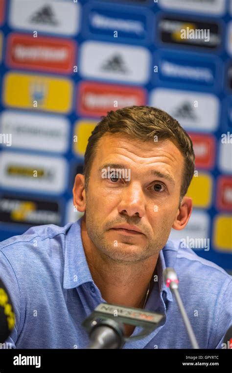 Ukraine National Team head coach Andriy Shevchenko attends press ...