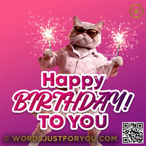 Happy Birthday Cat Gif » WordsJustforYou.com - Original Creative ...