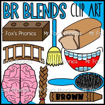 BR Blends Clip Art: Beginning Blends Clip Art by Mr Fox | TPT