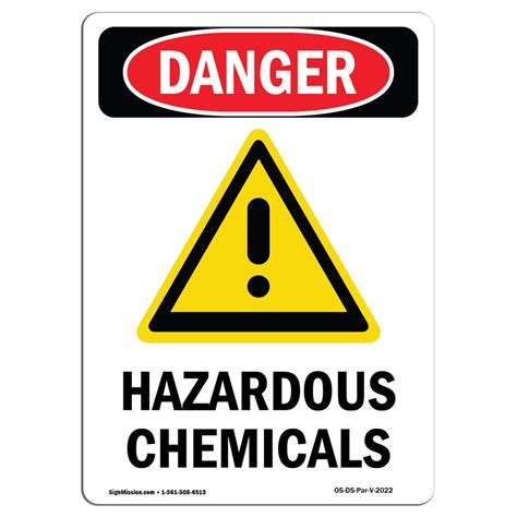 OSHA Danger Sign - -GHS Hazardous Chemicals | Choose from: Aluminum ...