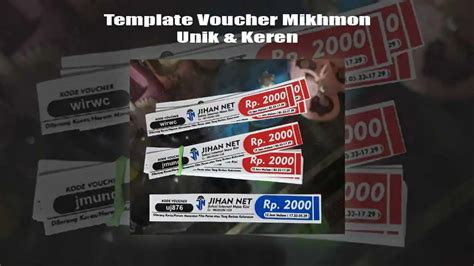 Template Voucher Mikhmon Unik Keren