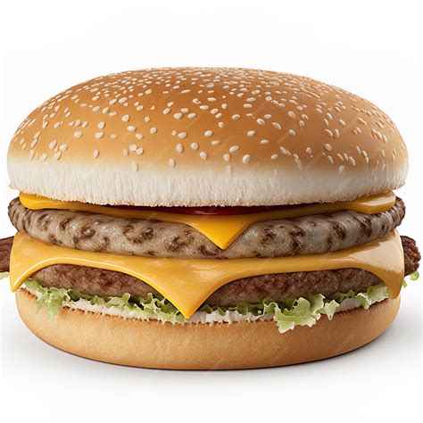 Premium Photo | Cheeseburger on isolated white background