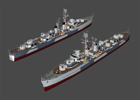 FMN - T-47 series destroyer - Surcouf class (CFS2) by ...