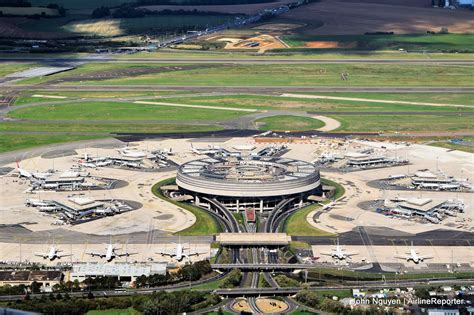 Aerial view of CDG's Terminal 1 on takeoff. - AirlineReporter ...