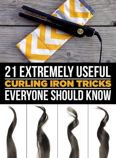 21 Extremely Useful Curling Iron Tricks Everyone Should Know | How to ...