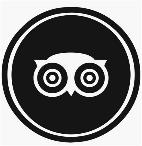 Tripadvisor Logo Black And White - Tripadvisor Logo White Png PNG Image ...