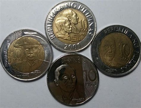 Different Ten Peso Coins, Hobbies & Toys, Memorabilia & Collectibles ...