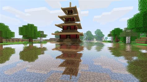 An asian building near the water, it's so perfect!!!!!!!!! | Minecraft ...