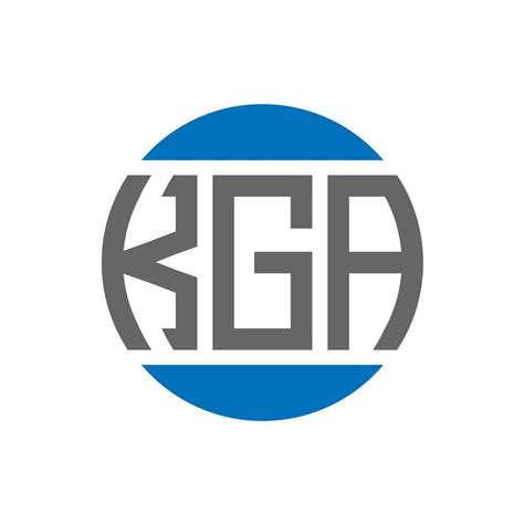 KGA letter logo design on white background. KGA creative initials ...