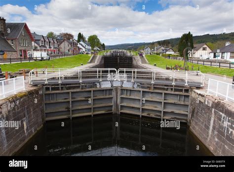 Caledonian Canal Fort Augustus Scotland UK connects Fort William to ...