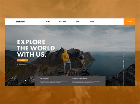 TRAVEL LANDING PAGE by Arpit Agrawal on Dribbble