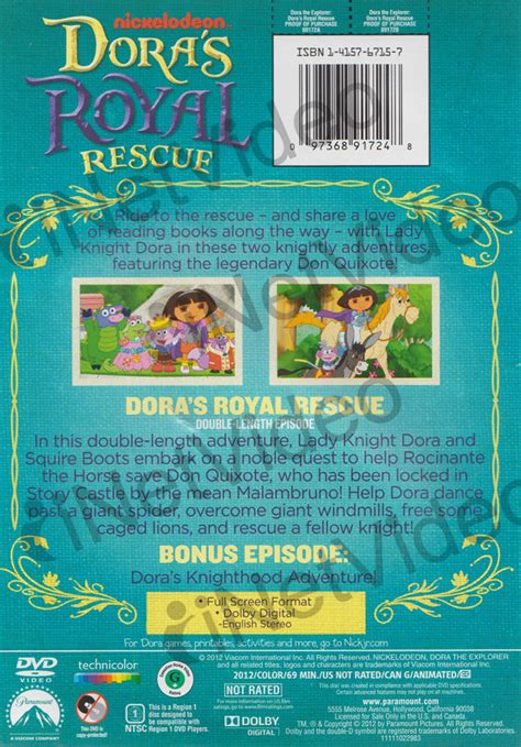 Dora The Explorer: Dora's Royal Rescue on DVD Movie