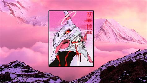 HD wallpaper: synthwave, EVA Unit 01, vaporwave, Neon Genesis ...