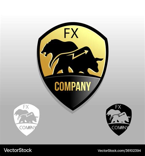 Forex logo shield Royalty Free Vector Image - VectorStock