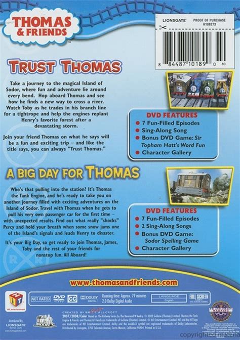 Thomas & Friends: Trust Thomas/ A Big Day For Thomas (Double Feature ...