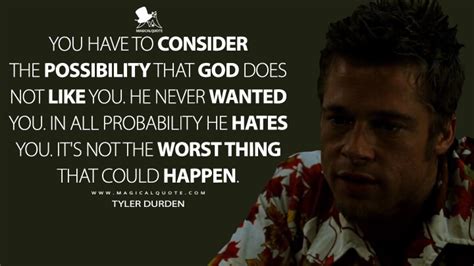 Tyler Durden’s 16 Quotes That Can Help You To Be Truly Free - MagicalQuote